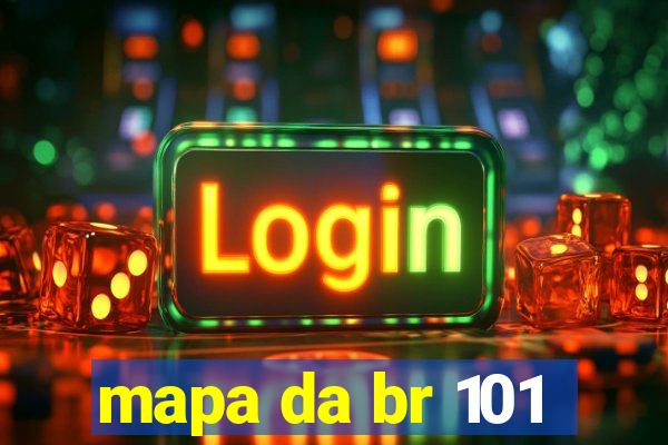 mapa da br 101